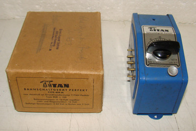 Vintage: TITAN Perfect Type 809 M Bahnschaltgerät in OVP!