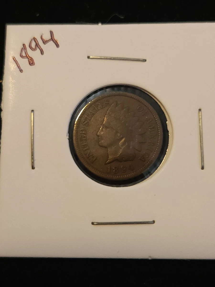 Uncirculated 1894 Year Indian Head Small Cents (1859-1909) for