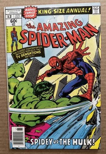 Amazing Spider-Man Annual #12 1978 FN/VF 7.0, Spidey Battles the Incredible Hulk