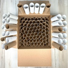 Lot 100 Toilet Paper ROLLS Tubes Empty CLEAN Art Craft Projects Tissue Cardboard