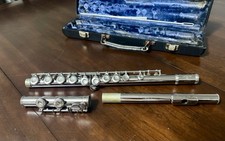 VINTAGE Gemeinhardt M2 Silver Plated Flute w/ Hard Case - C37516 Elkhart IND