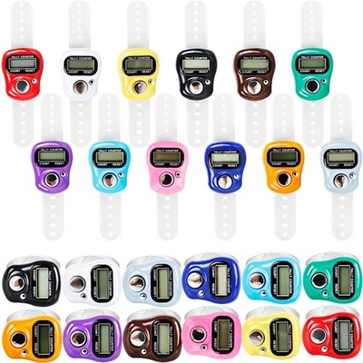24 Pieces Hand Tally Counter 5 Digital Electronic Finger Counter Clickers Res...
