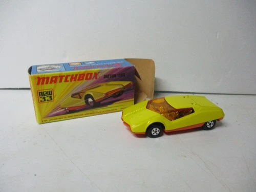 Matchbox Lesney Superfast SF33 Datsun 126X- base braces CAST, boxed