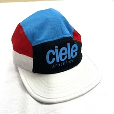 Ciele Athletics 5 Panel Hat Used Running Cap Adjustable Coolwick Multicolor