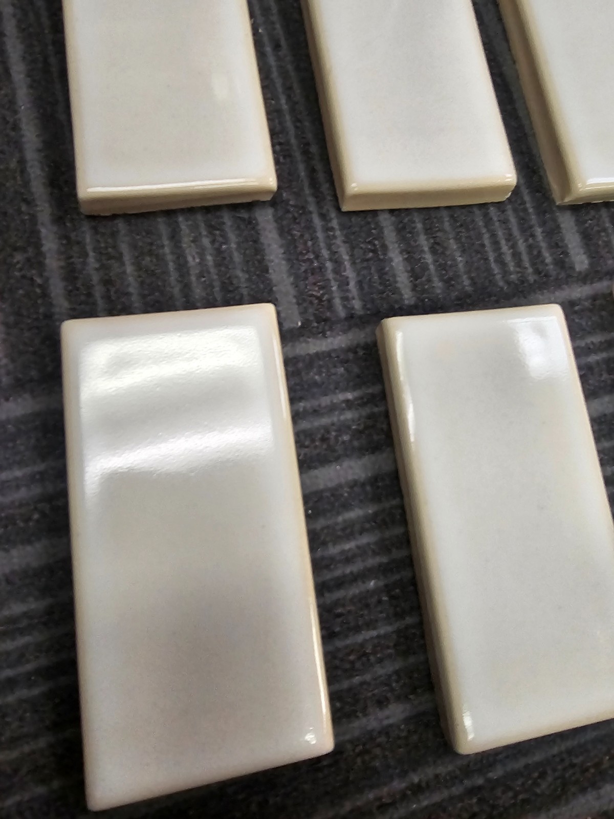 Rookwood off white tile lot 26 pieces 6 x 3 thumbnail 4