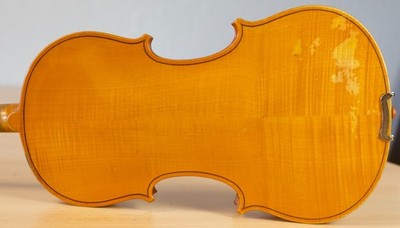 old 4/4 violin Geige viola cello Bratsche fiddle labeled GIUSEPPE LECCHI Nr. 444