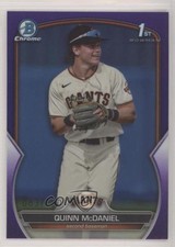2023 Bowman Draft Chrome Purple Refractor 63/250 Quinn McDaniel #BDC-136 y6z