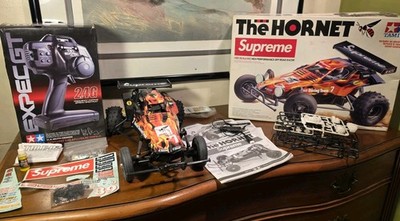 Supreme Tamiya Hornet RC Car FW18 Flames 1/10th Scale High Performance Pre Owned