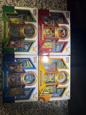Pokemon 20th Anniversary Generations Red And Blue Collection Set- 4 Sealed  Boxes