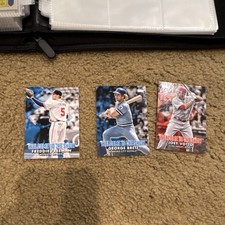 Topps MLB Welcome to the Show Trading Card Lot of 3 - Freeman, Brett, Votto