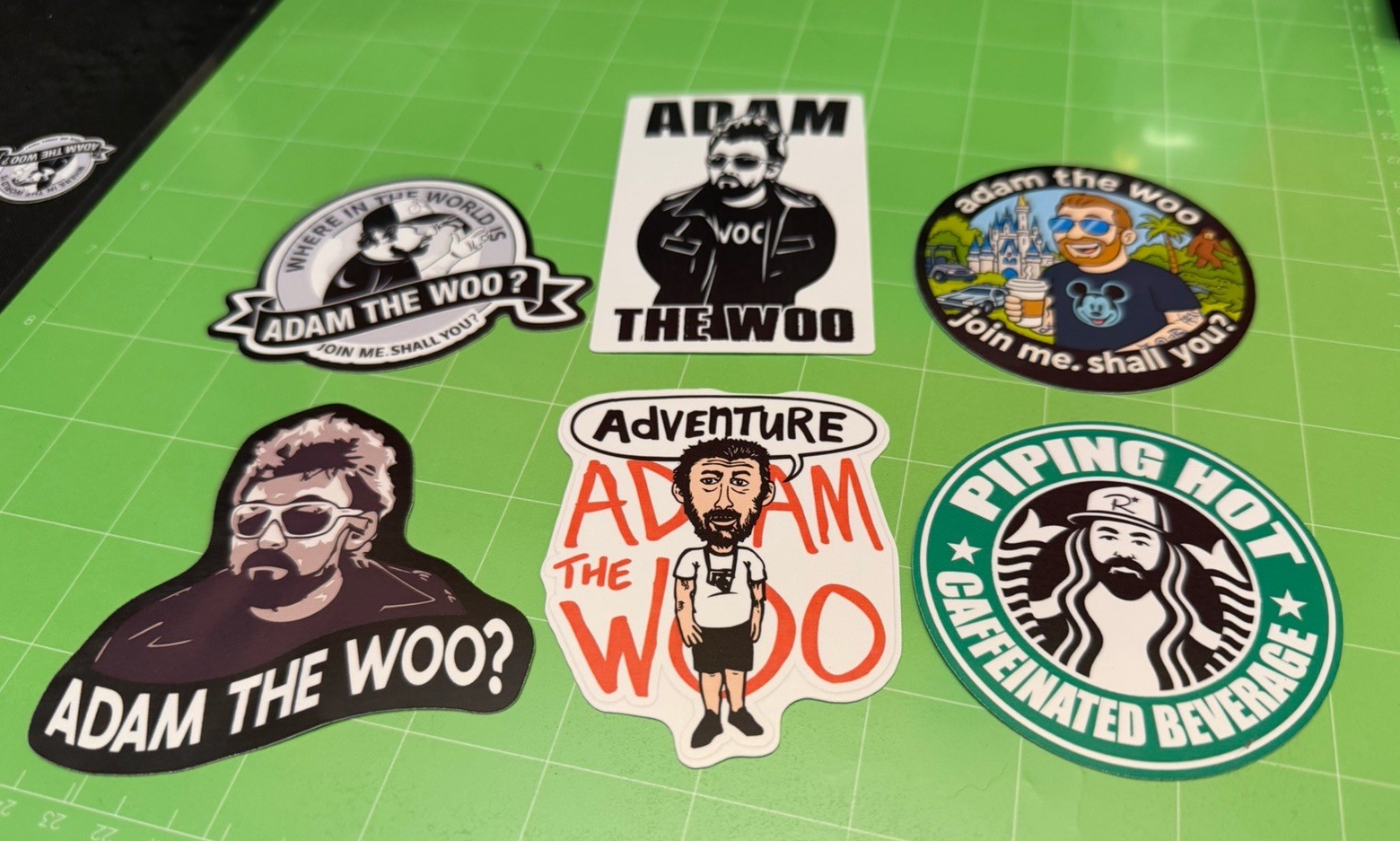 Adam the Woo - ATW - Set of 6 Stickers