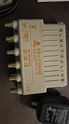Electroline EDA-FT08100 8-port RF/CATV Cable Distribution  Amplifier & Return 