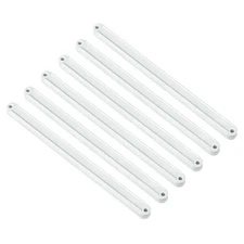 Drawer Slides, 6Pcs 235mm - Plastic Drawer Rails, Grooved Guide Rails (White)