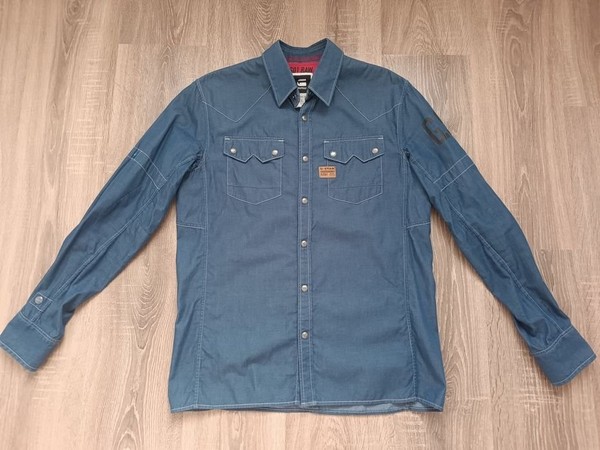 Men G-Star RAW Shirt Navy Cotton 38