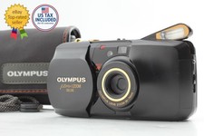   N Mint  w/Case  Olympus  mju Deluxe Zoom Black Gold Point  Shoot From JAPAN