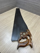 Vintage Hand Saw Henry Disston 5 TPI Embossed Finger Loop