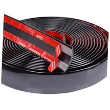 25FT Automotive Trim Molding 1" 25mm Wide Car Side Moldings Self 25Feet Black