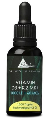 Vitamin D3 + K2 MK7 (30 ml) nach Dr. med. Michalzik - von BIOTIKON 