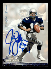 Jim Zorn Seattle Seahawks 1994 MCL Football Ted Williams Auto #57 w/COA