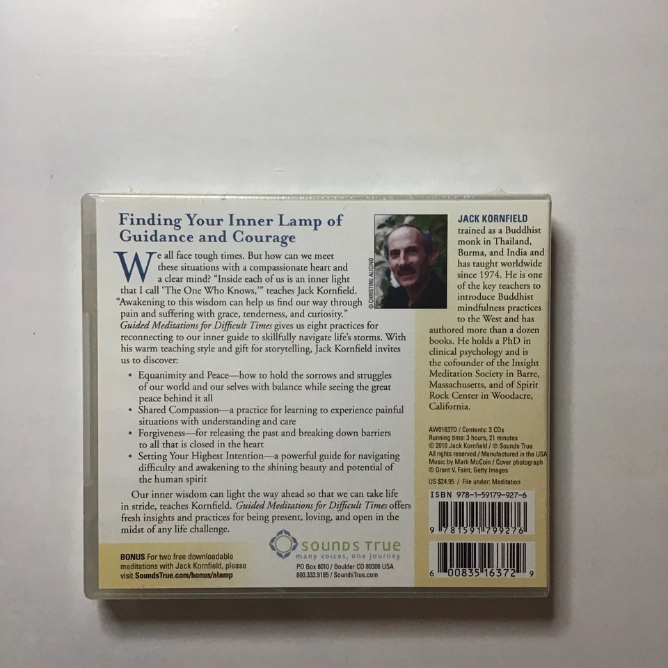 Guided Meditations For Difficult Times - Jack Kornfield - New - Image 2 of 2