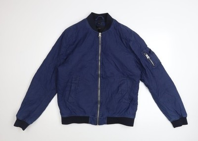 Bomberjacke Herren UK Größe L 1975 Original Jeansblau