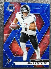 2025 Panini Mosaic #166 Bijan Robinson Blue Scope ATL Falcons