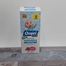 Orajel Kids Training Toothpaste Fluoride-Free Natural Watermelon Stage 2 1.5oz 