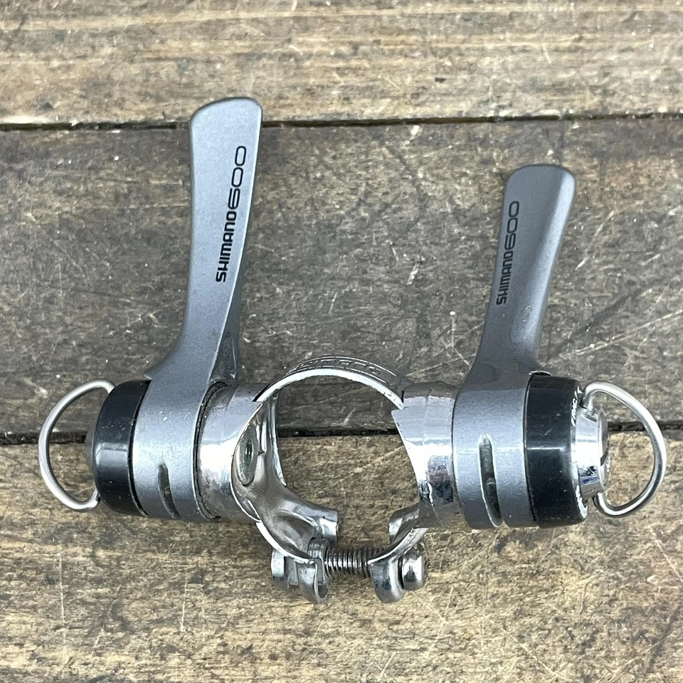 Vintage Shimano 600 Ultegra SL-6400 Downtube Shifters 7 Speed Clamp-On SIS Road - Image 3 of 4