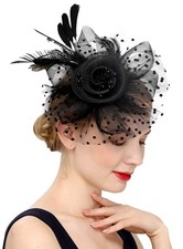 Fascinators Hat for Women Tea Party Hat Kentucky Derby Wedding Flower Cocktai...