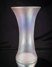 Steuben Glass Works "Verre de Soie" Trumpet / Waisted Vase, Corning, New York