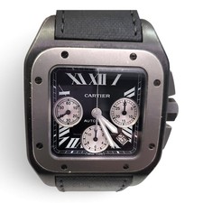 Cartier Santos 100 XL 46 x 54 mm Chronograph Carbon Titanium Watch W2020005 3104