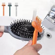 3pcs Hairbrush Cleaner, Reusable Comb Cleaning Tool with Handle, Durable Plastic