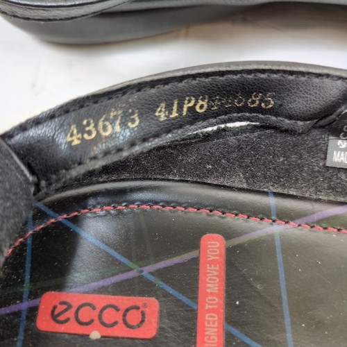 Ecco Touch Ballerina Flat Womens Black Shoes Size 41 10.5 Criss Cross - Picture 4 of 9