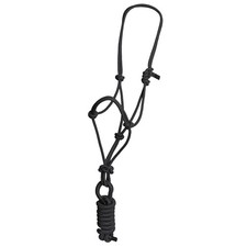 8 Ft Hilason Western Nylon Heavy-Duty Lead rope halters for horses bridle Black