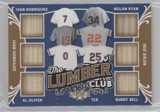 2024 Leaf Lumber The Club Relics Bronze /25 Ivan Rodriguez Nolan Ryan Al Oliver