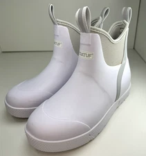 XTRATUF Fishing Outdoors Ankle Deck Rain Boots 6" Wheelhouse Boot White Men’s 9