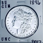 1896 BU GEM MORGAN SILVER DOLLAR UNC MS+++ U.S. MINT RARE COIN 9857