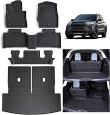 Floor Mats for 2020-2024 2025 Ford Explore 6 Seats , TPE All Weather Protection