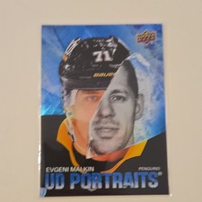 Upper Deck Series 1 UD Portraits Evgeni Malkin P-21 Penguins 2025-26