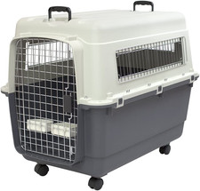 Sportpet Airline Compliant X-LARGE 32.25" Travel Dog Kennel-Durable Plastic Airl