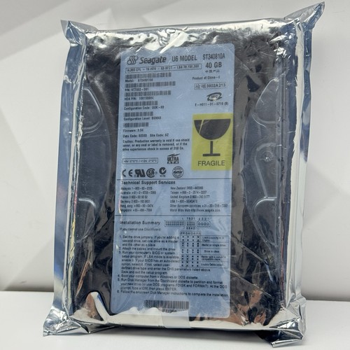Seagate ST340810A 40GB 3.5" Inch IDE PATA Hard Drive HDD