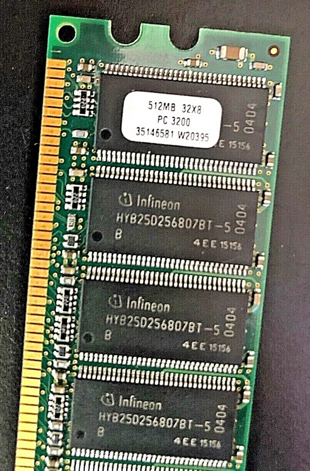 Infineon HYB25D256807BT-5 512 32x8 PC3200 MB DDR SDRAM Memory Module RAM NEW - Image 3 of 3