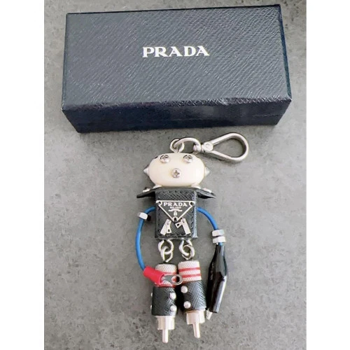 Porte clés robot Prada PRADA porte clés sac breloque petit noir Occasion bon état