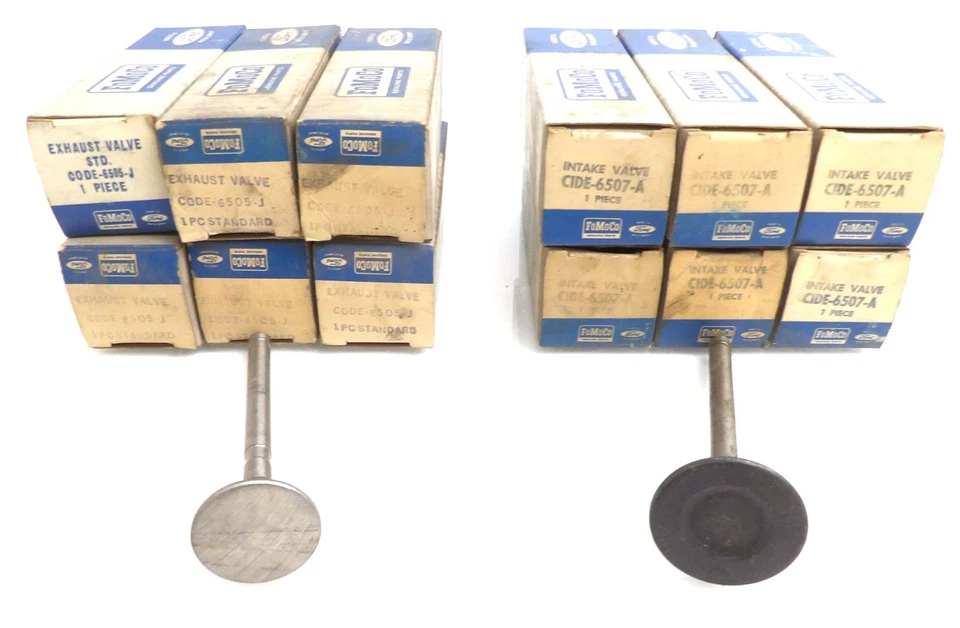 Ford Mustang Fairlane Falcon Comet 1961-1965 como nuevo 170 200 válvulas de admisión y escape Foto 2 de 3