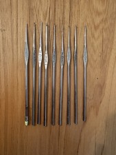 VTG Crochet Hook Mixed Brands Lot Of 9 Boye Susan Bates Hero York