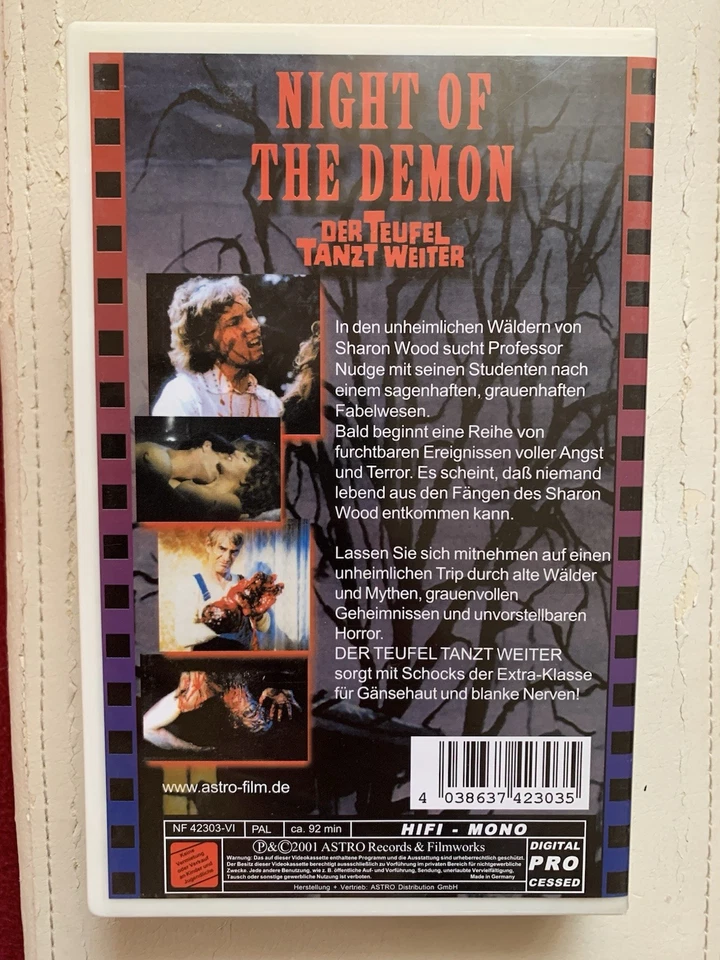 VHS DER TEUFEL TANZT WEITER - NIGHT OF THE DEMON ASTRO UNCUT HORROR KULT - Bild 2 von 4