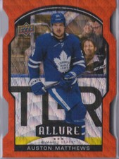 2020-21 UD Allure Orange Slice AUSTON MATTHEWS Die-cut Maple Leafs Card# 69