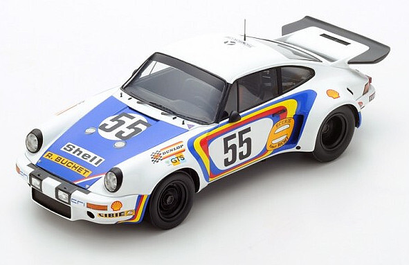 Porsche 911 RSR #55 24 Hours Le Mans 1975 1/18 Model Car by Spark