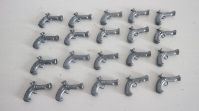 Lot De 20 Pistolets Playmobil Pirates Version Bleue - Occasion En Bon état - Modèles 3550 3750 Etc.