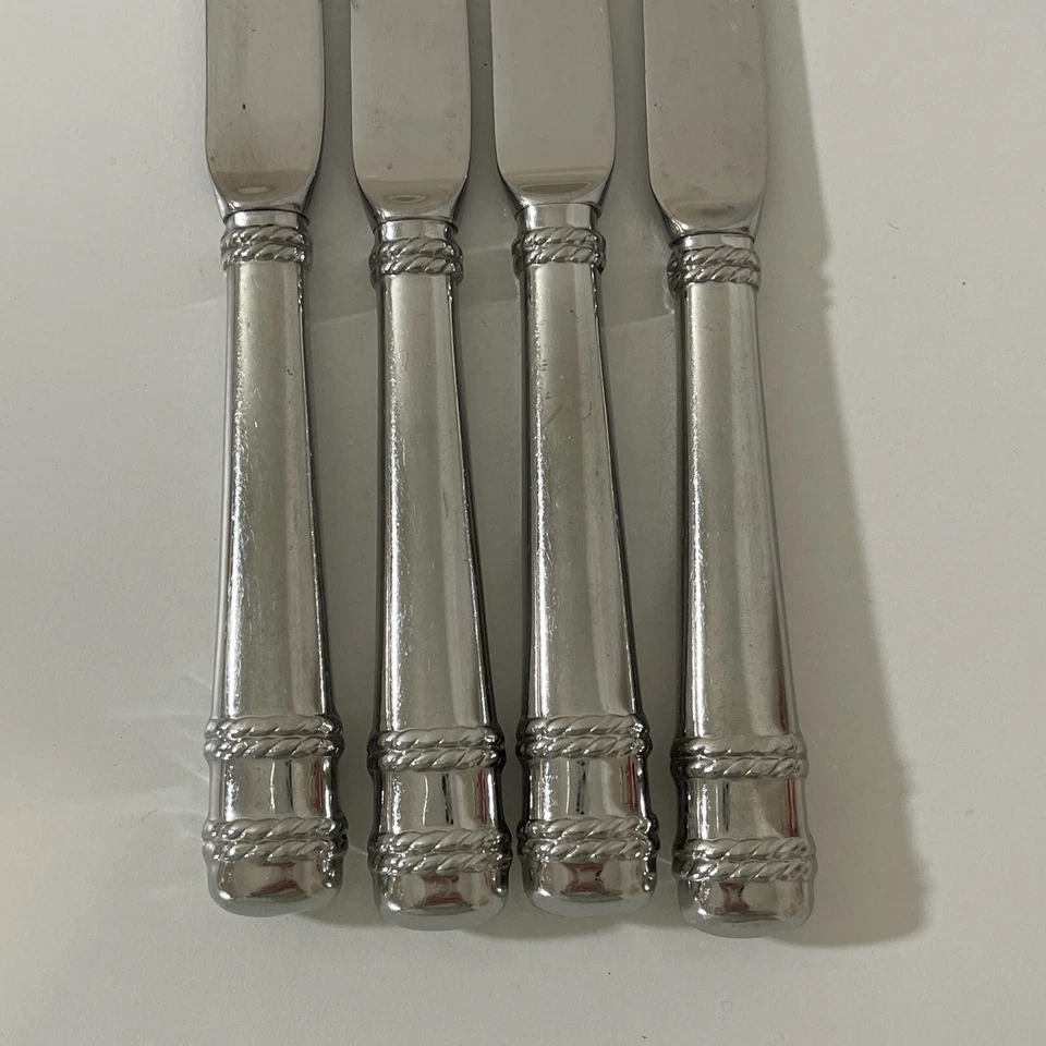 批量 4 件 Cipullo 适用于 Mikasa AMORE 不锈钢中空晚餐刀 #1 — 第 3/4 张图片